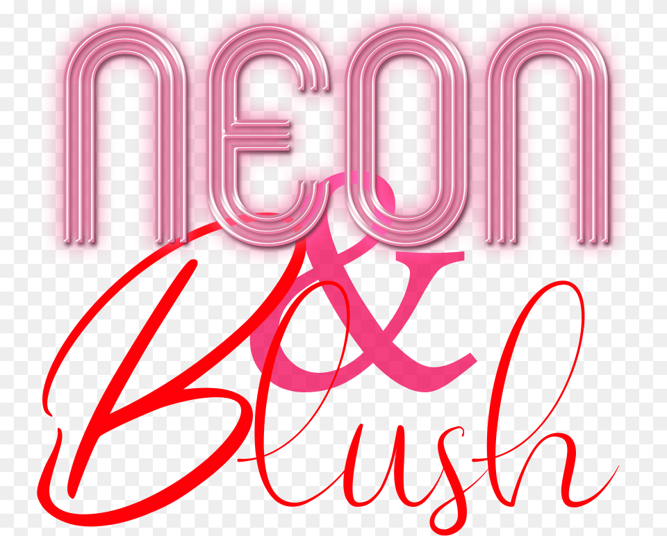 Neon And Blush Weddings And Events, Light, Text, Purple Free Png Download