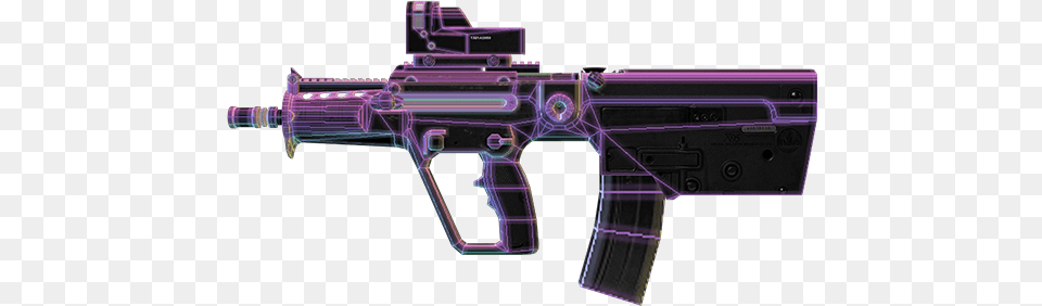 Neon Assault Rifle, Firearm, Gun, Weapon, Machine Gun Free Png Download