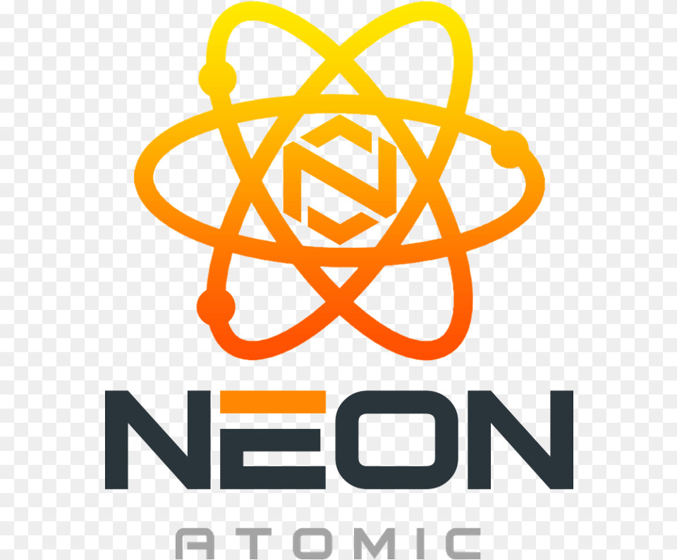Neon Atomic Logo Dota React Js Logo, Light, Ammunition, Grenade, Weapon Png
