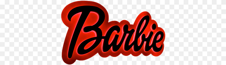 Neon Barbie Logo Red Barbie Logo, Light Png Image