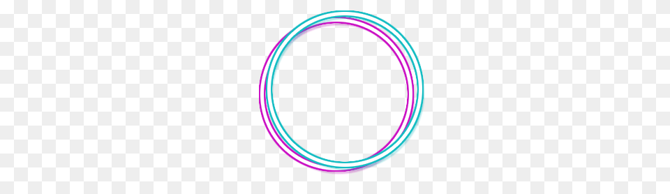 Neon Blue Pink Glow Circle Circleframe Frame Border Cir, Hoop, Light, Disk, Oval Png