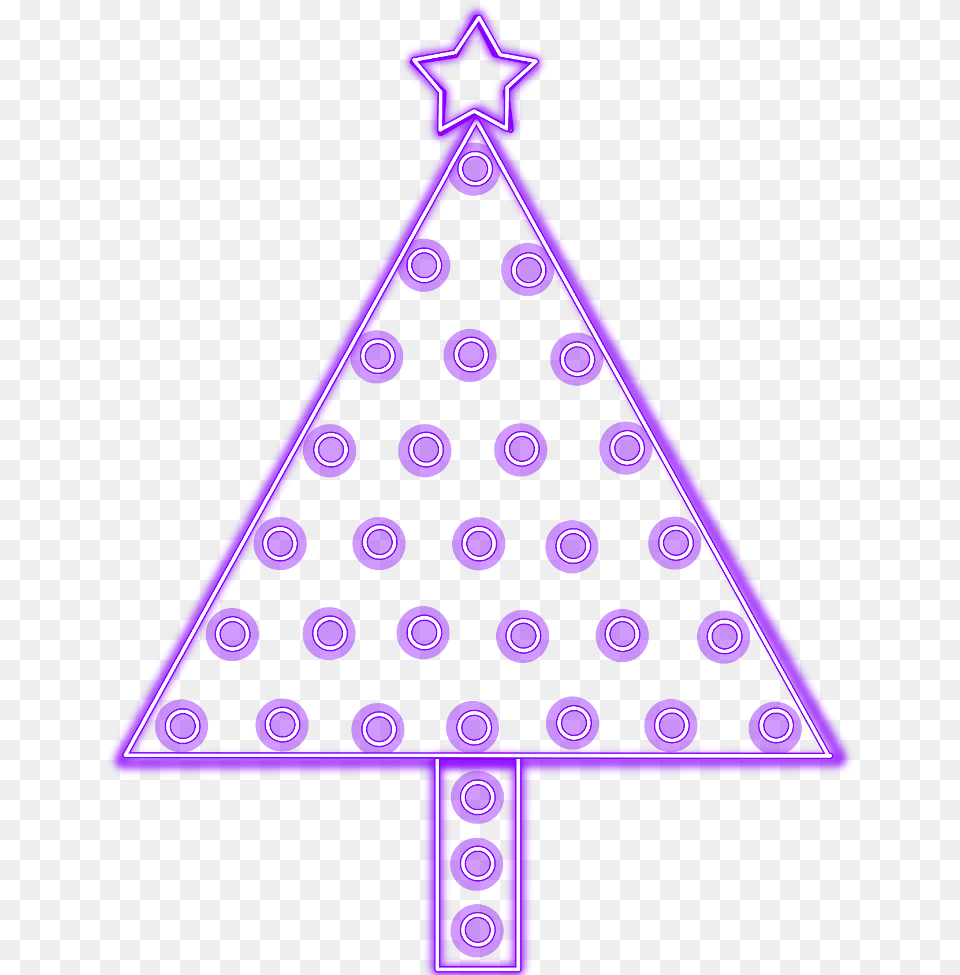 Neon Christmastree Triangle Christmas Tree Freetoedit Circle, Dynamite, Weapon Free Png