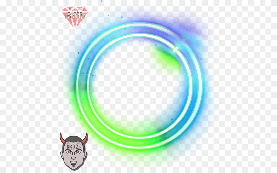 Neon Circle Dk925 Art Lights Glow Colorful Circle, Light, Face, Head, Person Free Transparent Png