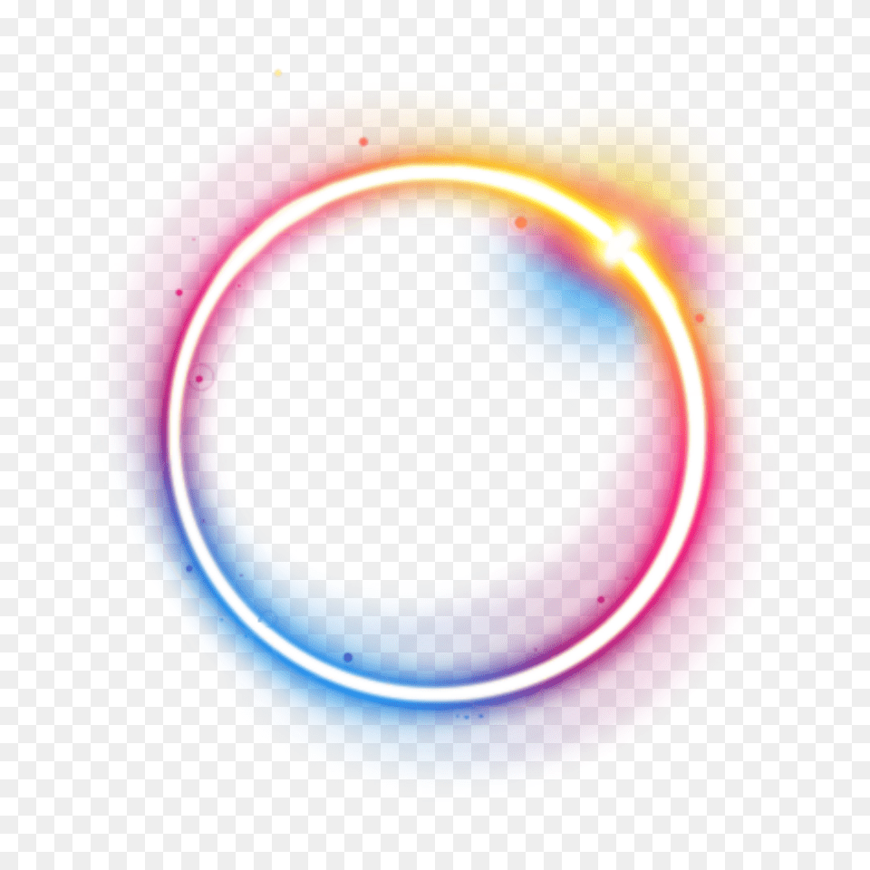 Neon Circle Rainbow Colorful Galaxy Frame Lightning, Light, Purple, Lighting, Accessories Free Png
