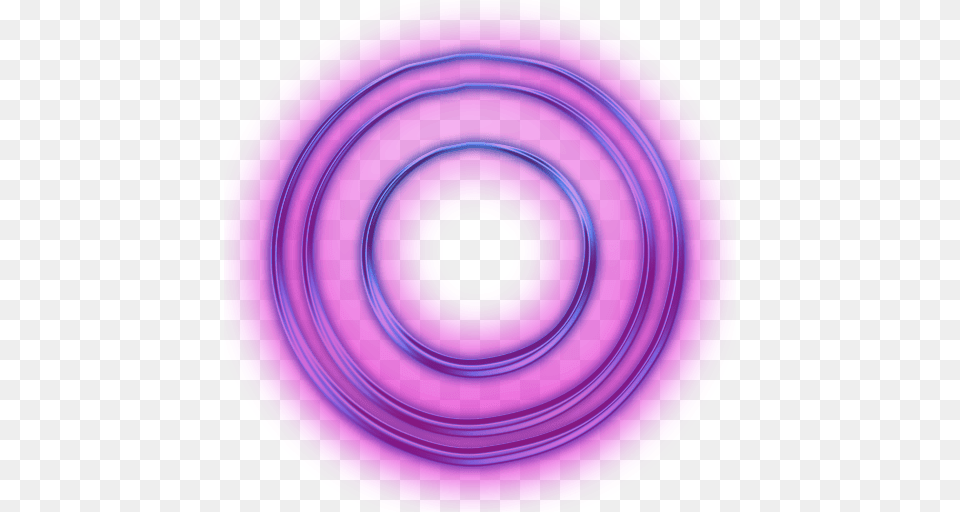 Neon Circles Sign, Purple, Spiral, Disk, Pattern Png