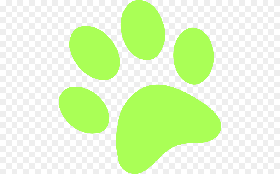 Neon Clipart Dog Paw, Footprint Free Transparent Png