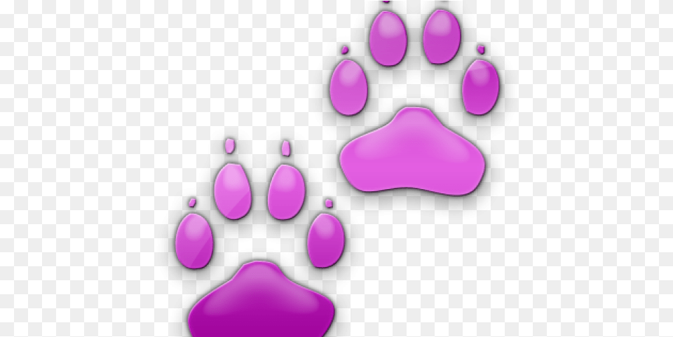 Neon Clipart Dog Paw Dog Paw, Purple, Flower, Petal, Plant Png
