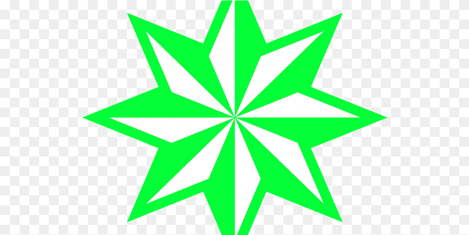 Neon Clipart Green Star Sweden Dahl Coat Of Arms, Leaf, Plant, Star Symbol, Symbol Free Transparent Png
