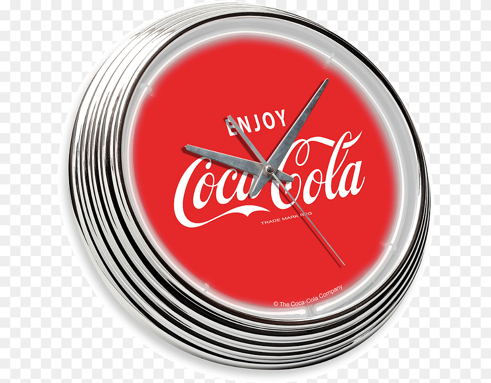 Neon Coca Cola 15 Inch Wall Clock Coca Cola, Wall Clock Png Image