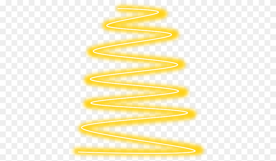 Neon Download Yellow Neon Spiral, Coil, Light Free Transparent Png