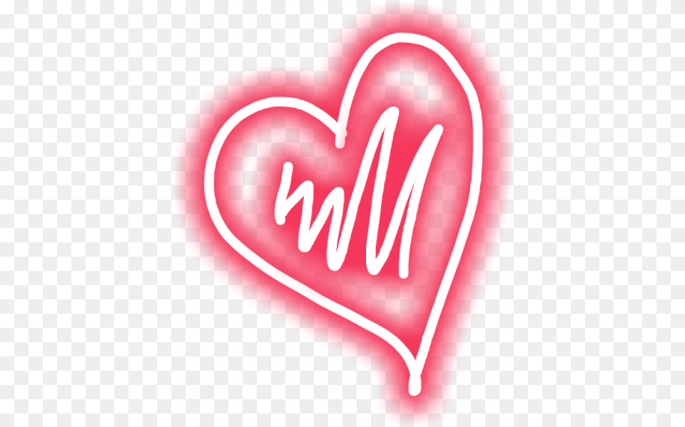 Neon Effect Heart Glowing Glowing Heart Outline, Light, Can, Tin Free Png Download