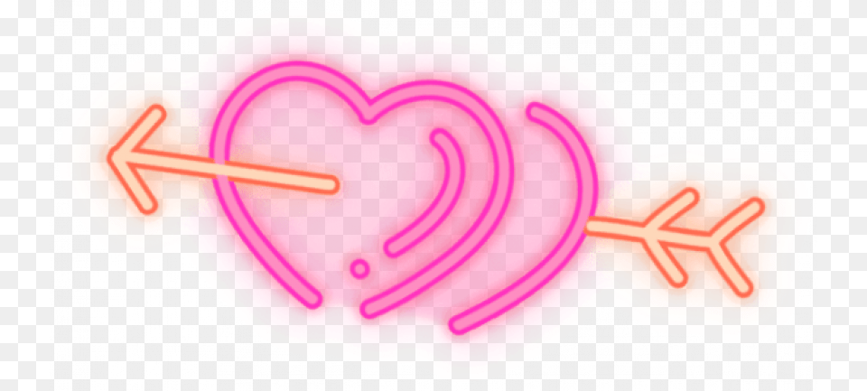 Neon Effect Heart Glowing Hearts, Food, Sweets, Ketchup, Candy Png Image