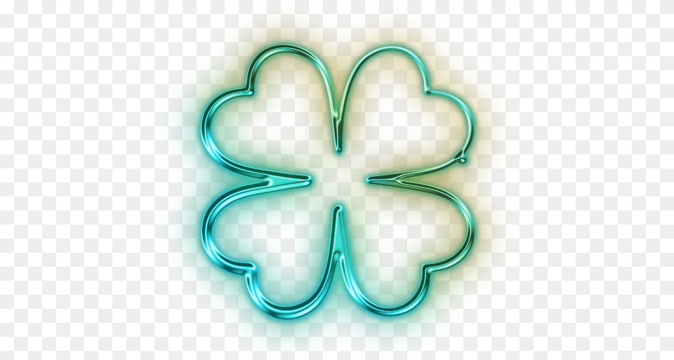 Neon Flower Transparent Flowerpng Images Pluspng Glowing Green Work Icon, Accessories, Light, Ornament, Pattern Free Png Download