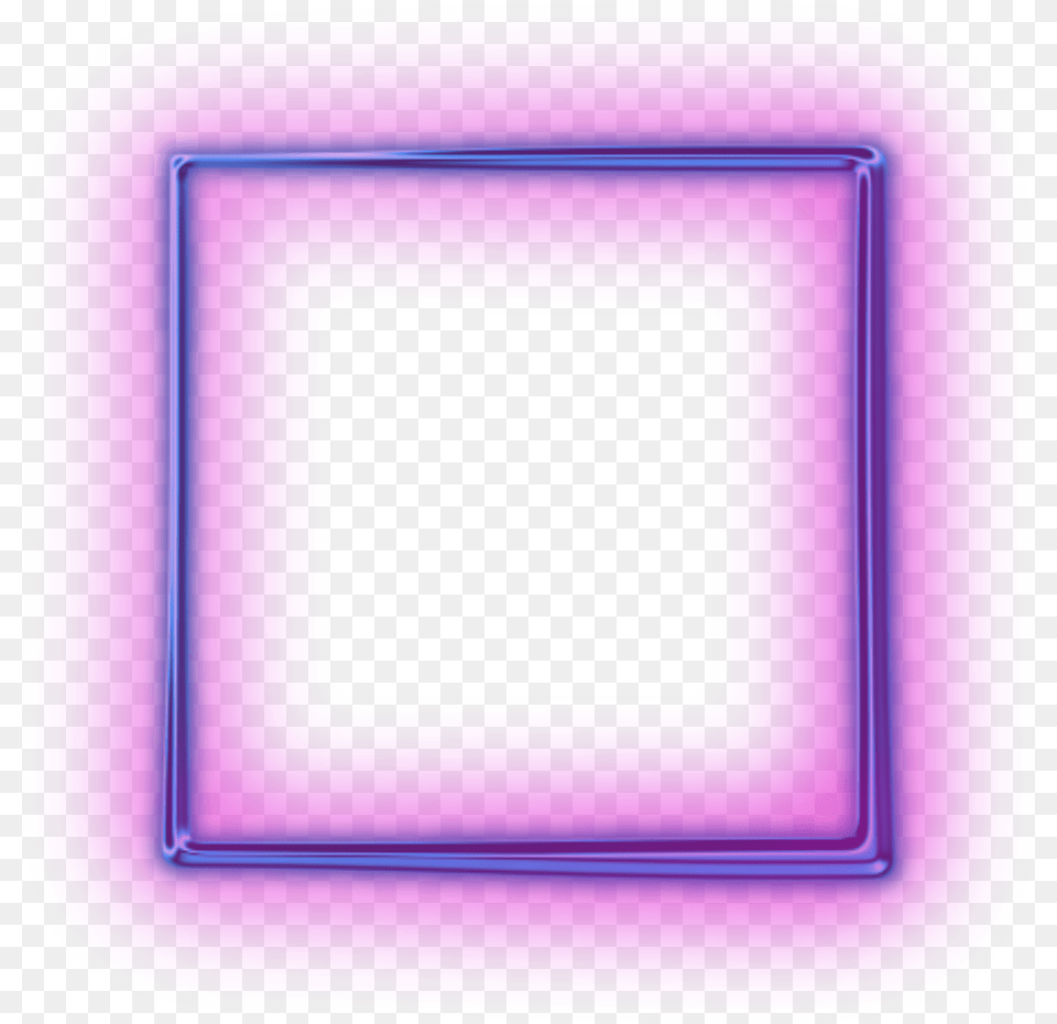 Neon Frame Picture Neon Border Transparent, Purple, Home Decor, Light Png Image