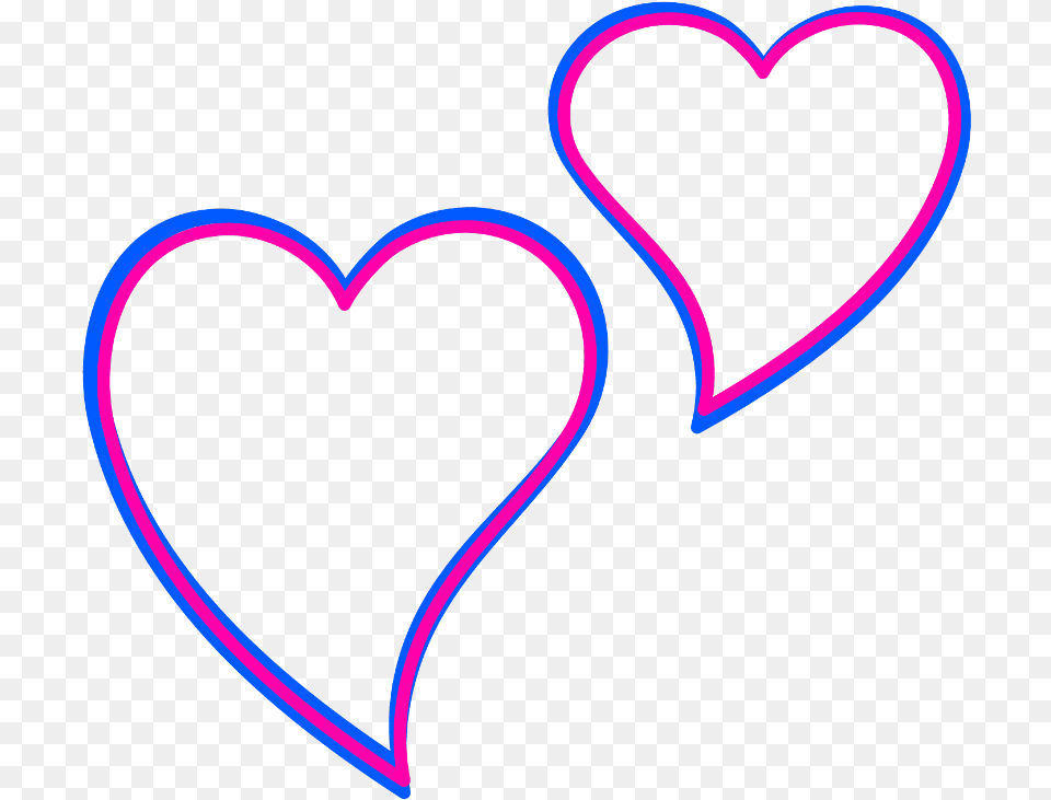 Neon Freetoedit Heart Frame Frames Border Borders Heart, Light Png