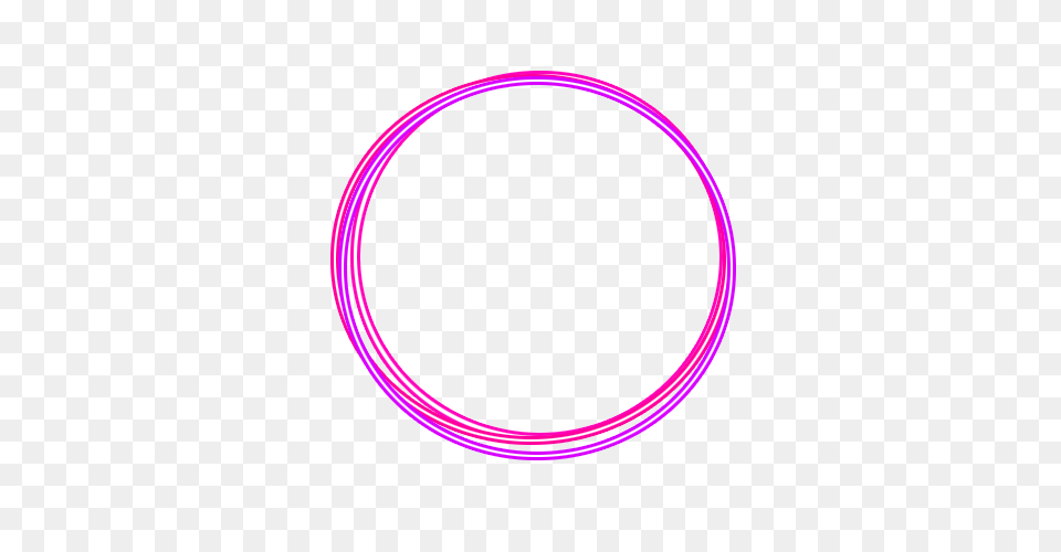 Neon Glow Circles Pink Hotpink Purple Circle Circlefram, Hoop, Oval, Light Png
