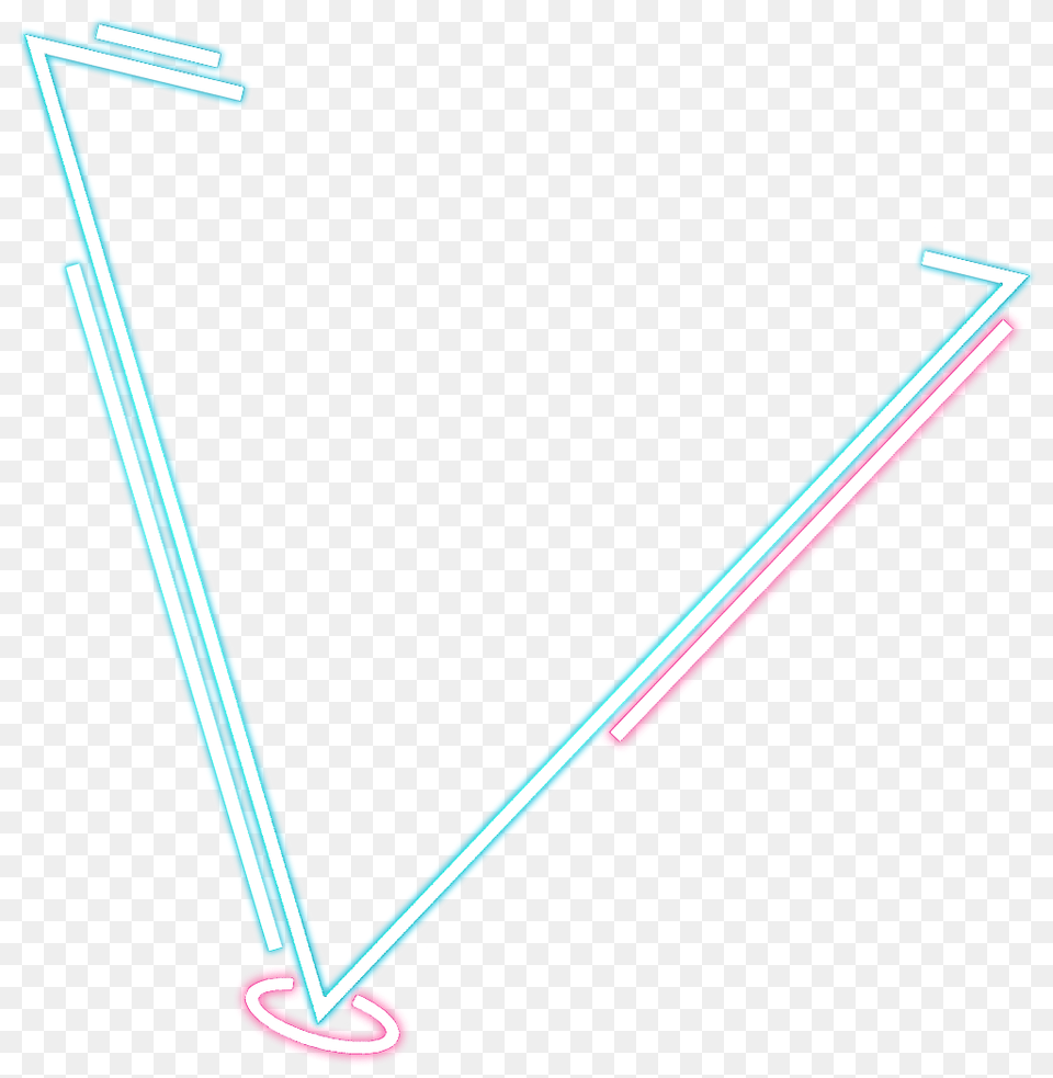 Neon Glow Effect Neoneffect Border Triangleart, Light Free Png