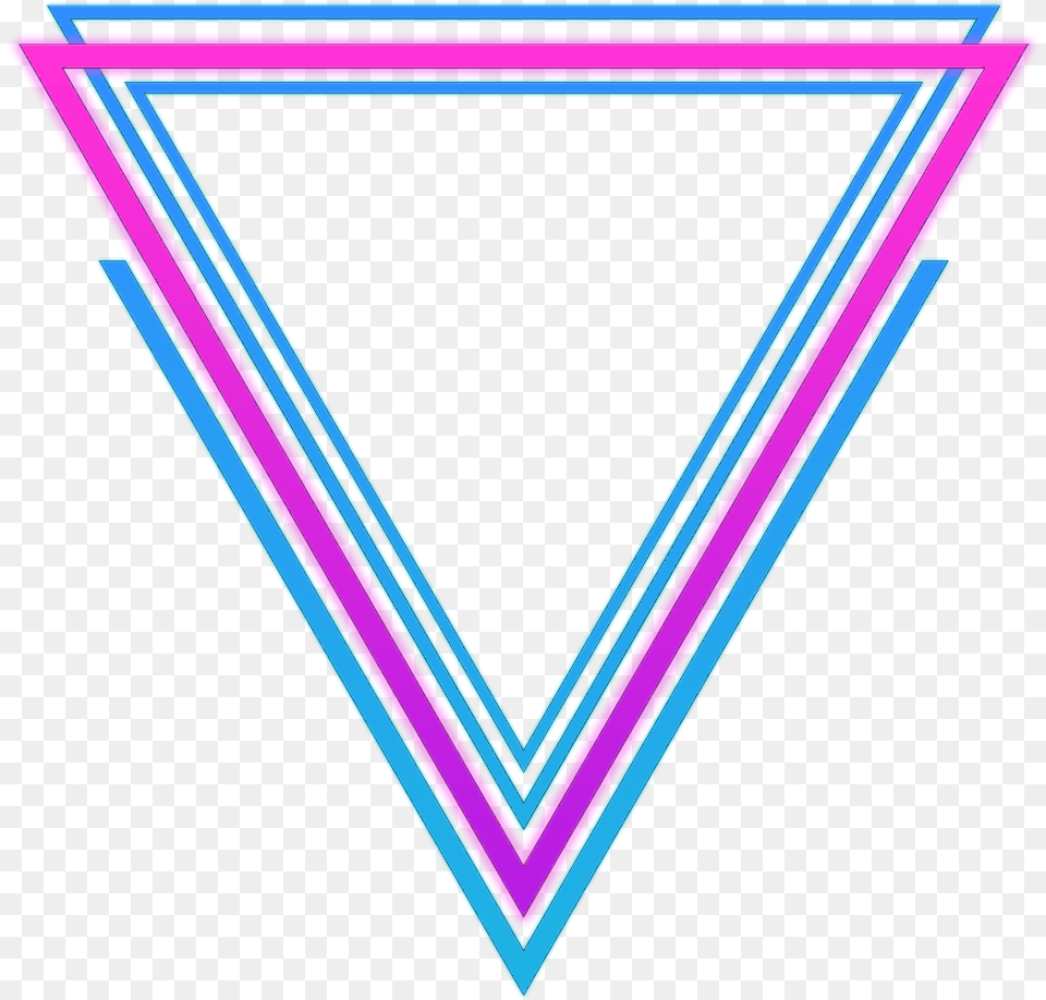Neon Glow Effect Neoneffect Border Triangleart Star Made Of Triangles, Light, Triangle, Purple, Blackboard Free Png