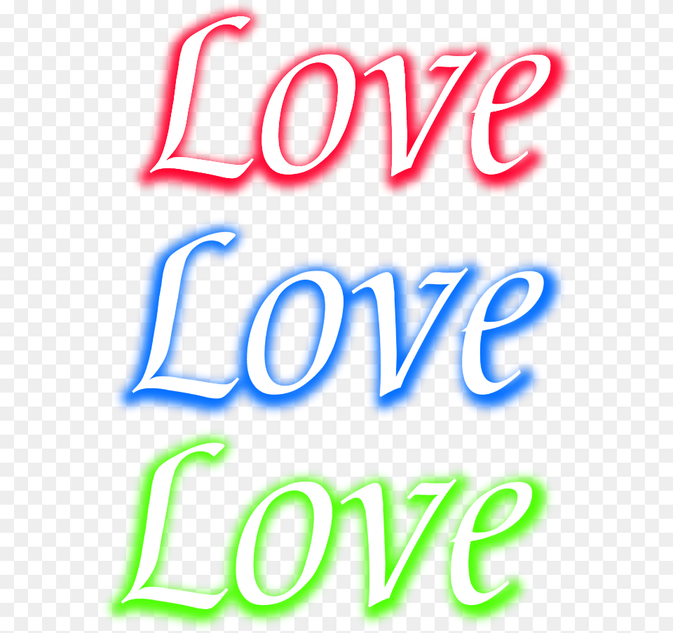 Neon Glow Love Red Blue Green Freetoedit Mimi Calligraphy, Light, Dynamite, Weapon Free Png