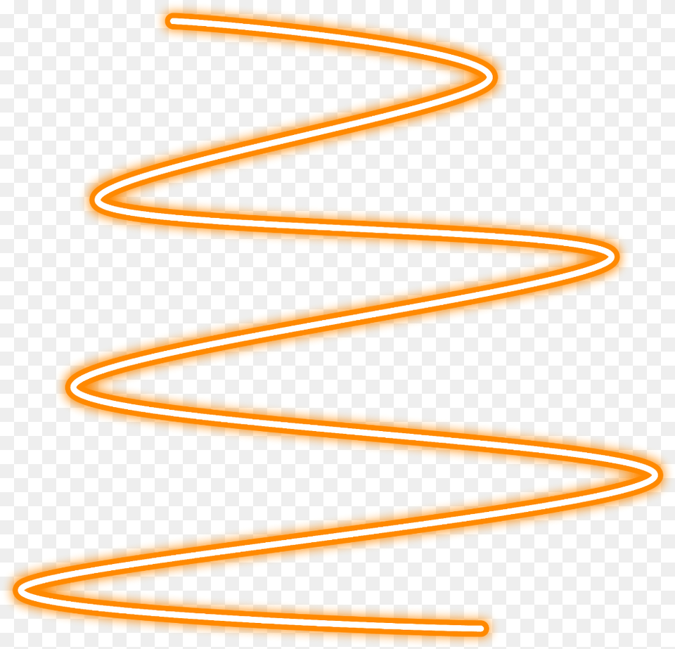Neon Glow Spiral Orange Linelines Freetoedit Spiral Neon Orangr, Coil Png Image