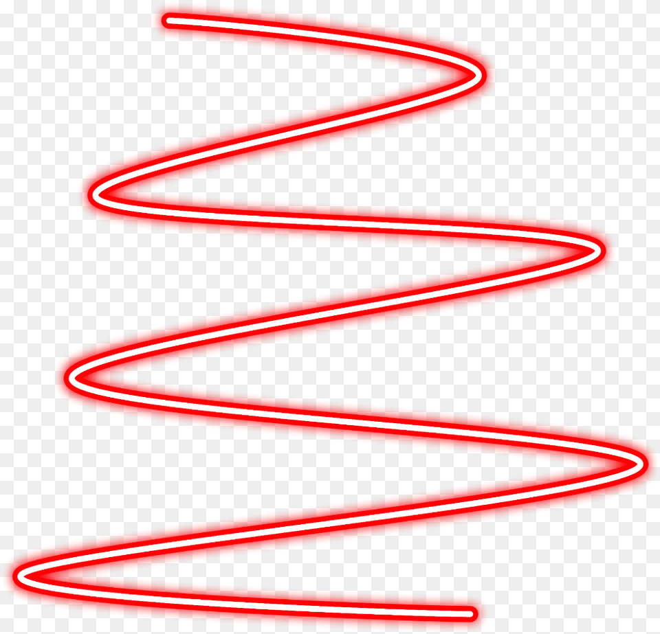 Neon Glow Spiral Red Line Lines Freetoedit Geometric Carmine, Coil, Light Png