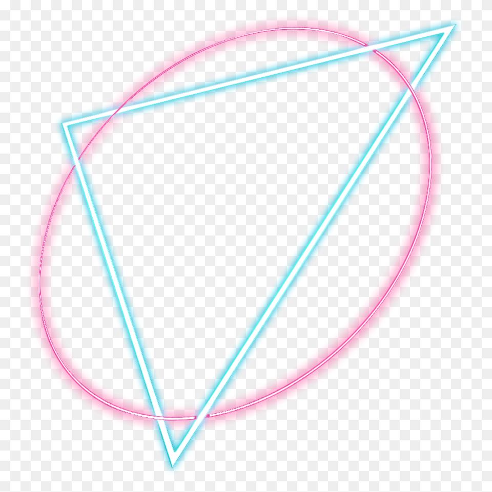 Neon Glowing Effect Picsart Neon Glowing Effect Circle, Triangle, Light, Symbol Free Transparent Png