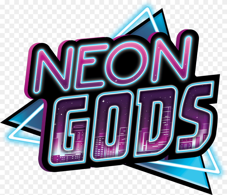 Neon Gods Title Graphic Design, Architecture, Building, Hotel, Light Free Png