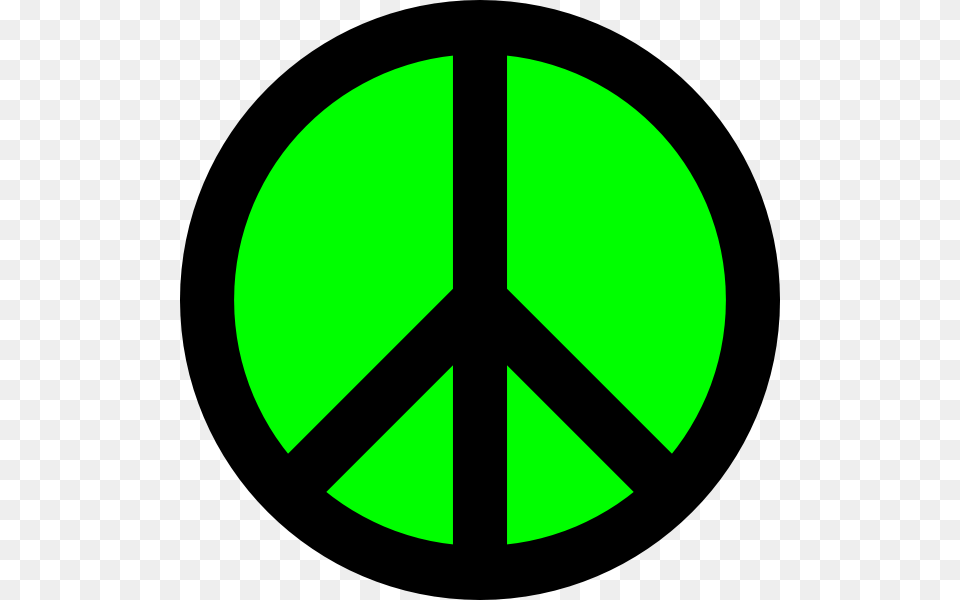 Neon Green Black Peace Sign Clip Arts, Symbol, Disk Png Image