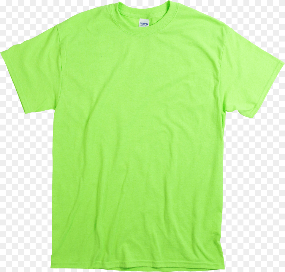 Neon Green Active Shirt, Clothing, T-shirt Free Png Download