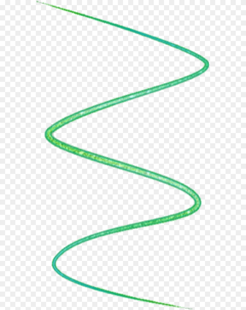 Neon Green Swirl, Coil, Spiral, Smoke Pipe Free Transparent Png