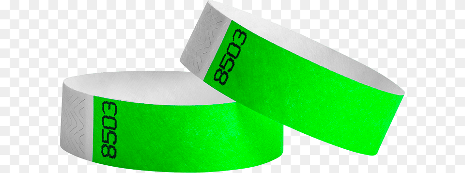 Neon Green Thumbnail Tyvek Bracelets, Accessories, Tape Free Png Download