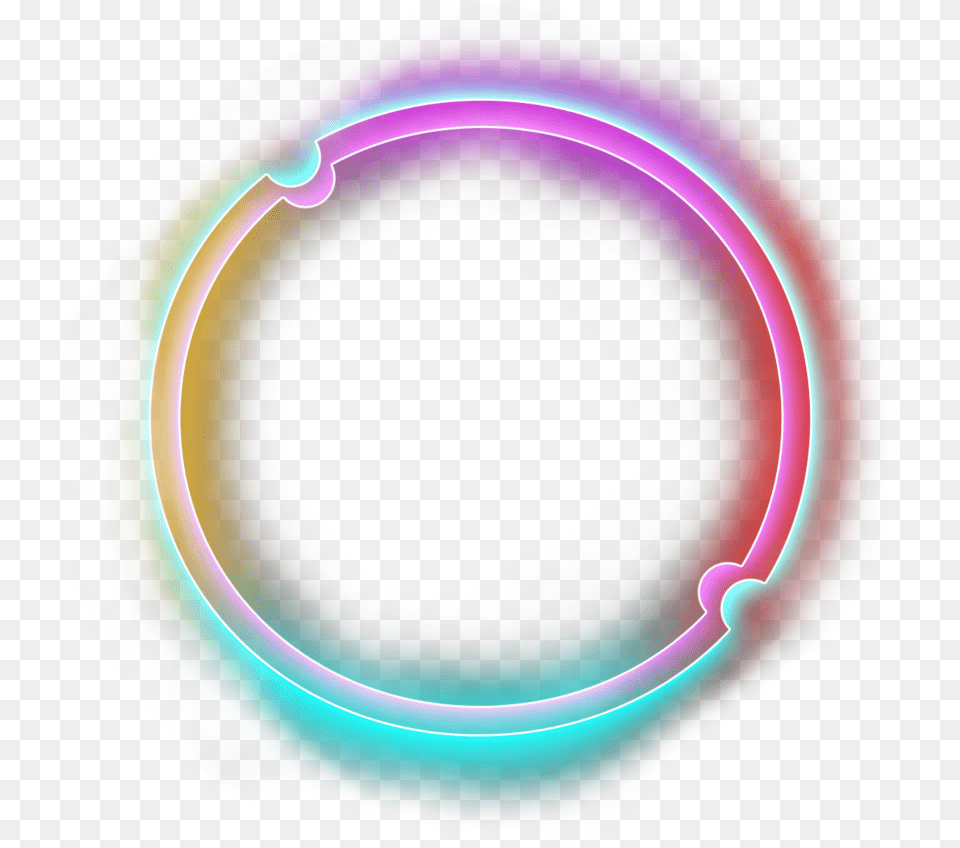 Neon Halo Lights Blue Purple Circle Round Glitter Circle, Light, Disk Png Image