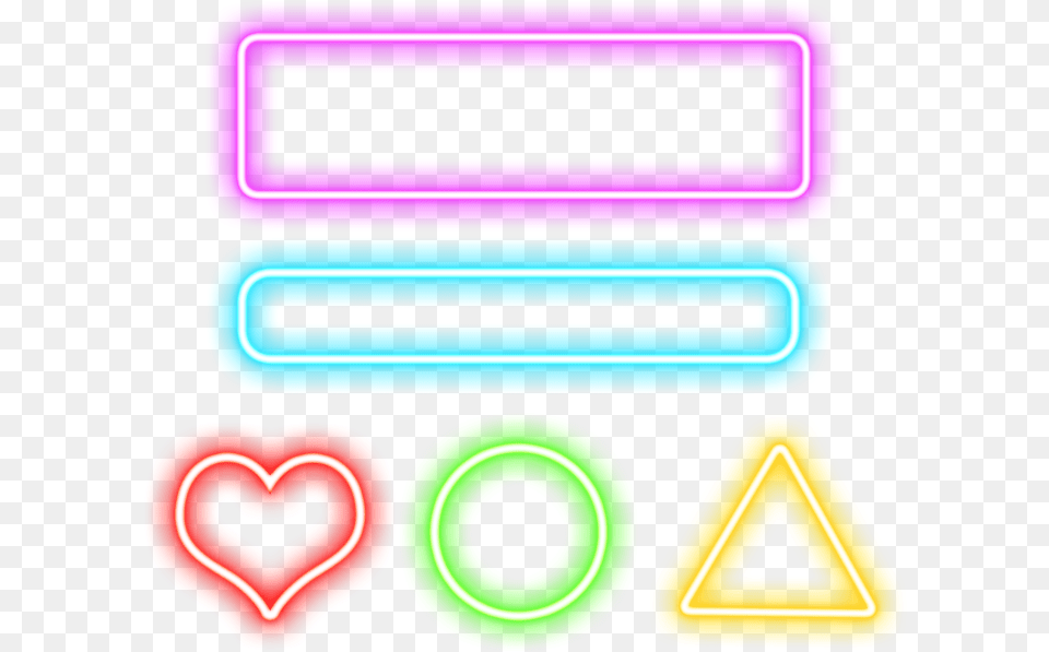 Neon Heart, Light, Text Free Png Download