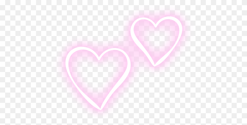 Neon Heart Neon Heart Love Cute Lovely Pink Neon Heart Picsart, Cream, Dessert, Food, Icing Free Png Download