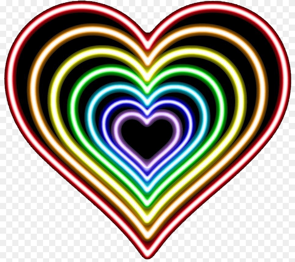 Neon Heart Photo Neon Hearts, Light Free Transparent Png