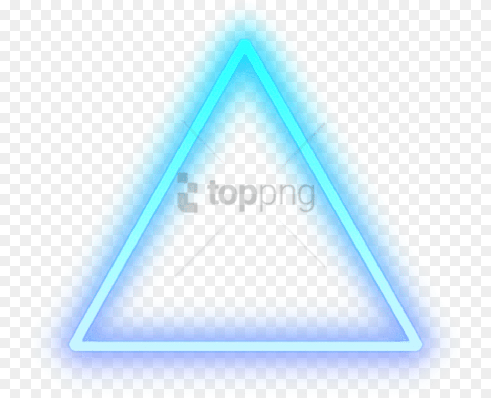 Neon Heart Triangle Neon Light Transparent Triangle, Symbol Png