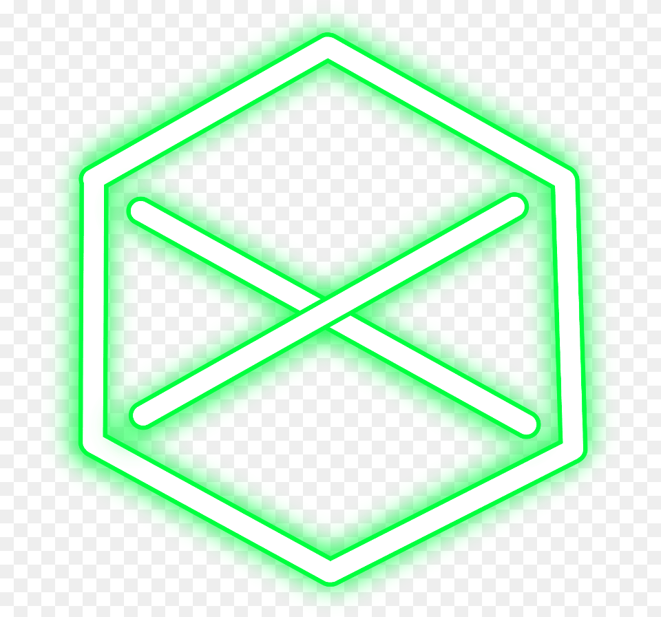 Neon Hexagon Round Green Freetoedit Circle Geometric Neon Cube, Light, Food, Ketchup, Symbol Png Image