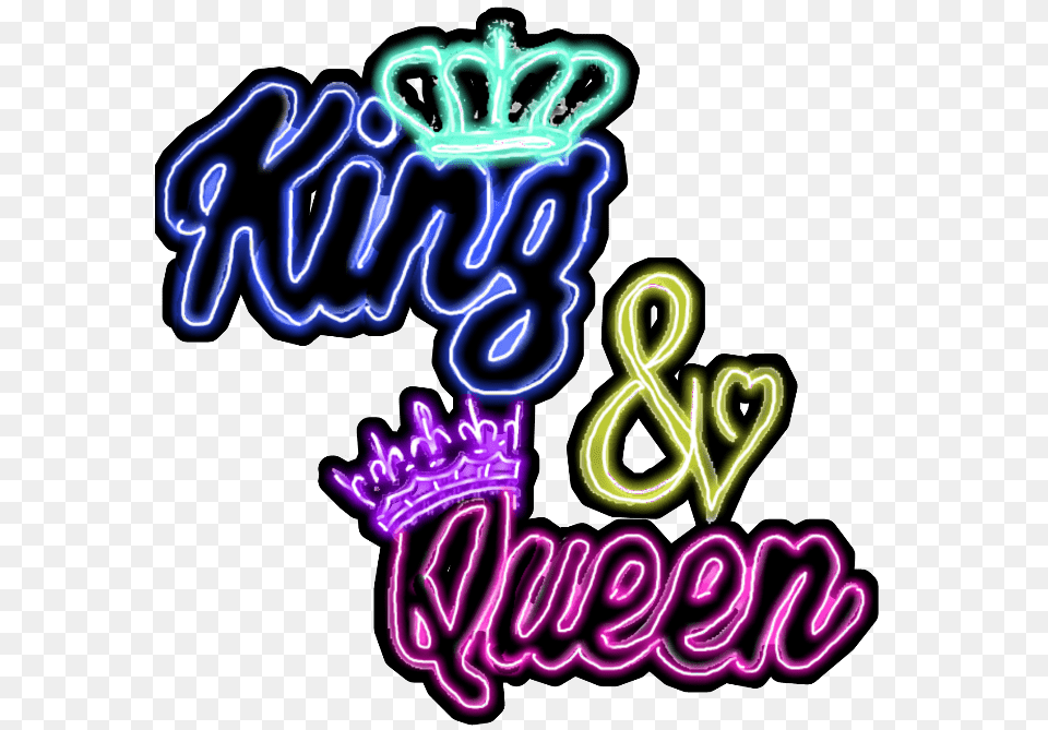 Neon King Queen Clown, Light Free Png