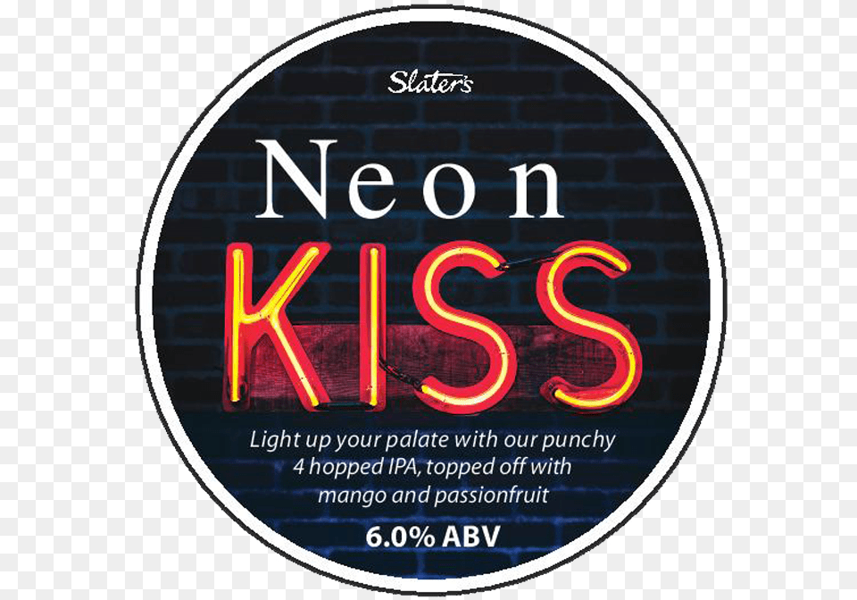 Neon Kiss Slaters Ales Grupo Edenia, Light, Advertisement, Poster Png