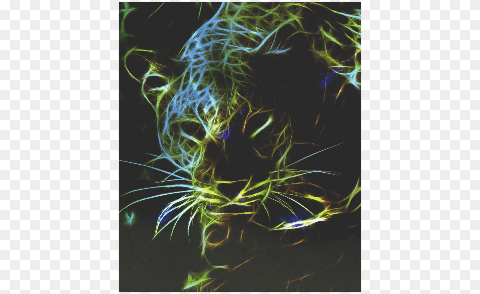 Neon Leopard Poster 20 X24 Cover Samsung J7 2017 Tigre, Accessories, Fractal, Ornament, Pattern Free Transparent Png