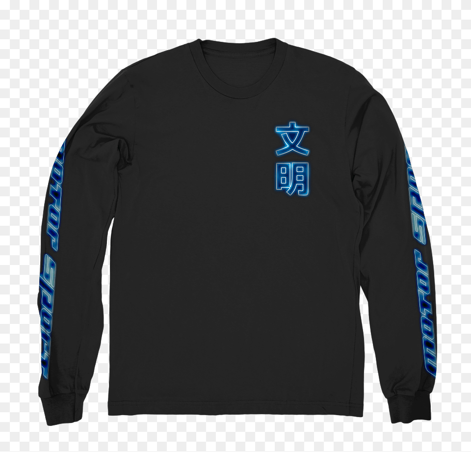Neon Letters Long Sleeve T Shirt Migos Official Store, Clothing, Long Sleeve, T-shirt, Knitwear Png