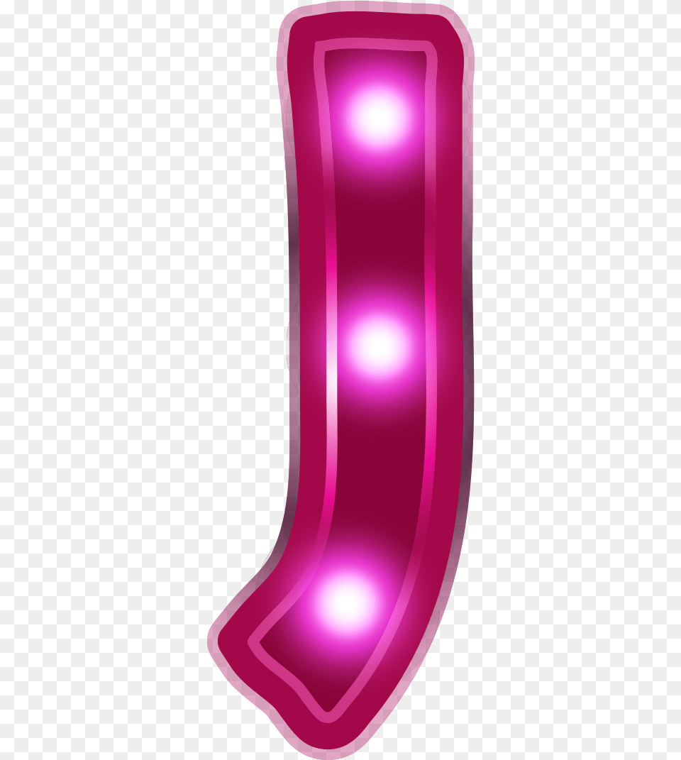 Neon Letters Purple Circle, Slide, Toy Free Png