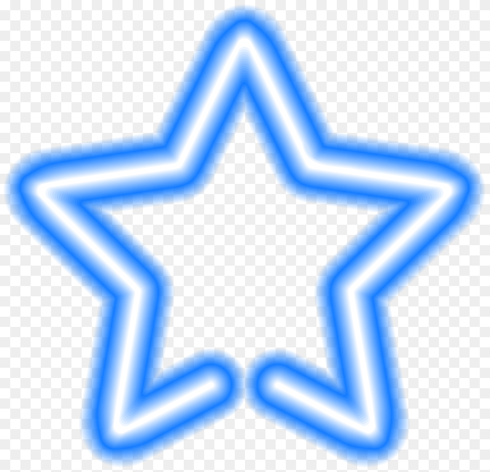Neon Light Neon Star Transparent Background Png Image