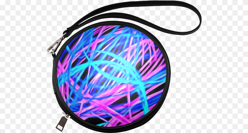 Neon Light Show Blue Round Makeup Bag Cartoon Sugar Bags, Accessories Png