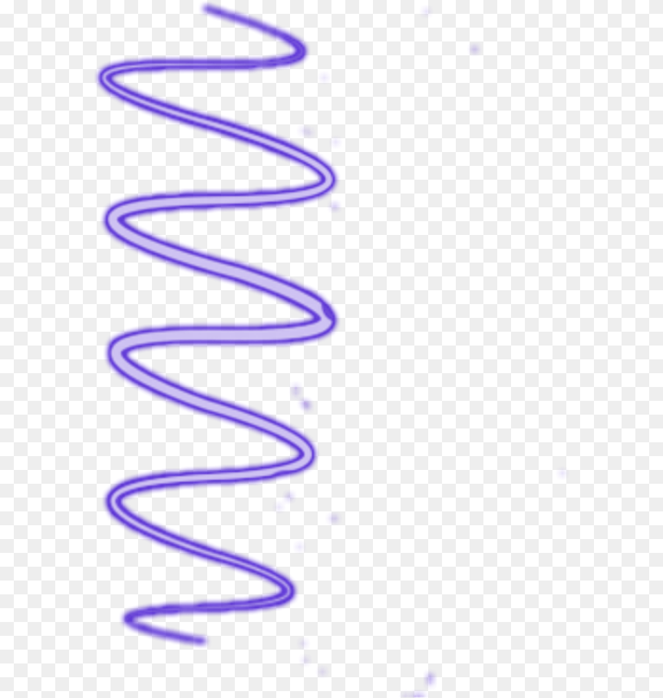 Neon Light Spiral Swirl Purple Sticker Luz Espiral Picsart Neon Spiral Effect, Coil Free Png Download