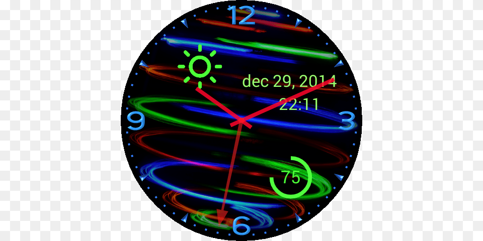 Neon Lights, Light, Analog Clock, Clock, Disk Free Png