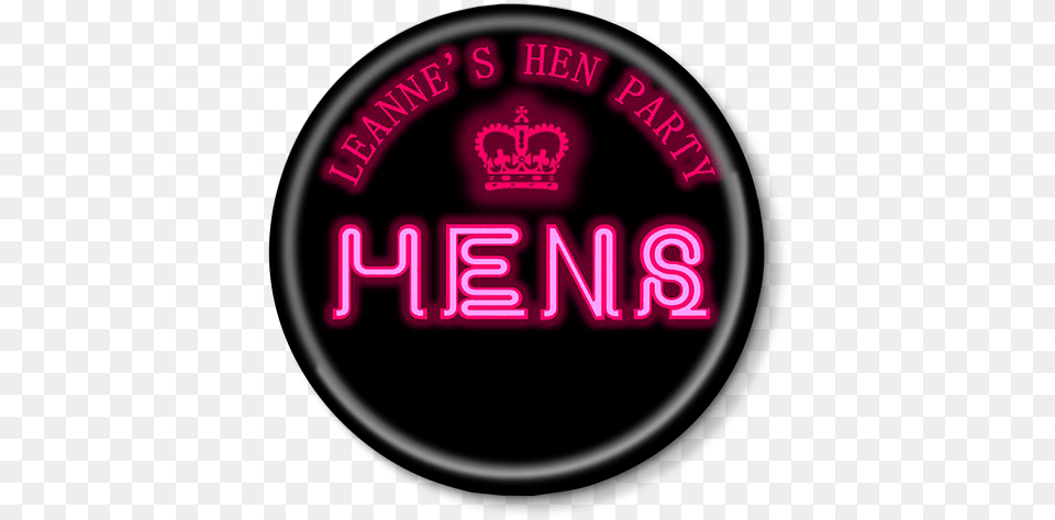 Neon Lights Hen Party Badges 12 Graphic Design, Light Free Png Download