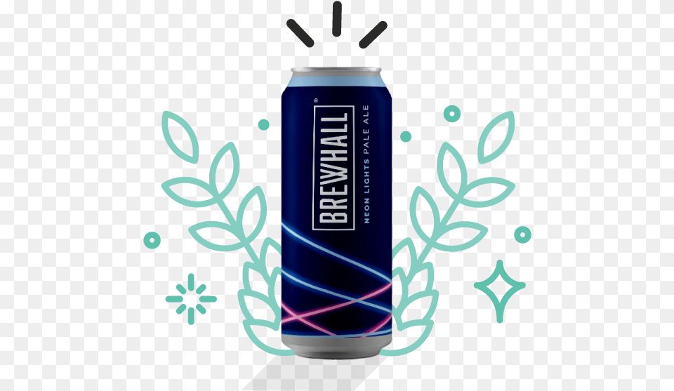 Neon Lights Pale Ale U2013 Brewhall Vancouver Bc Brewhall Neon Lights, Tin, Can Free Transparent Png