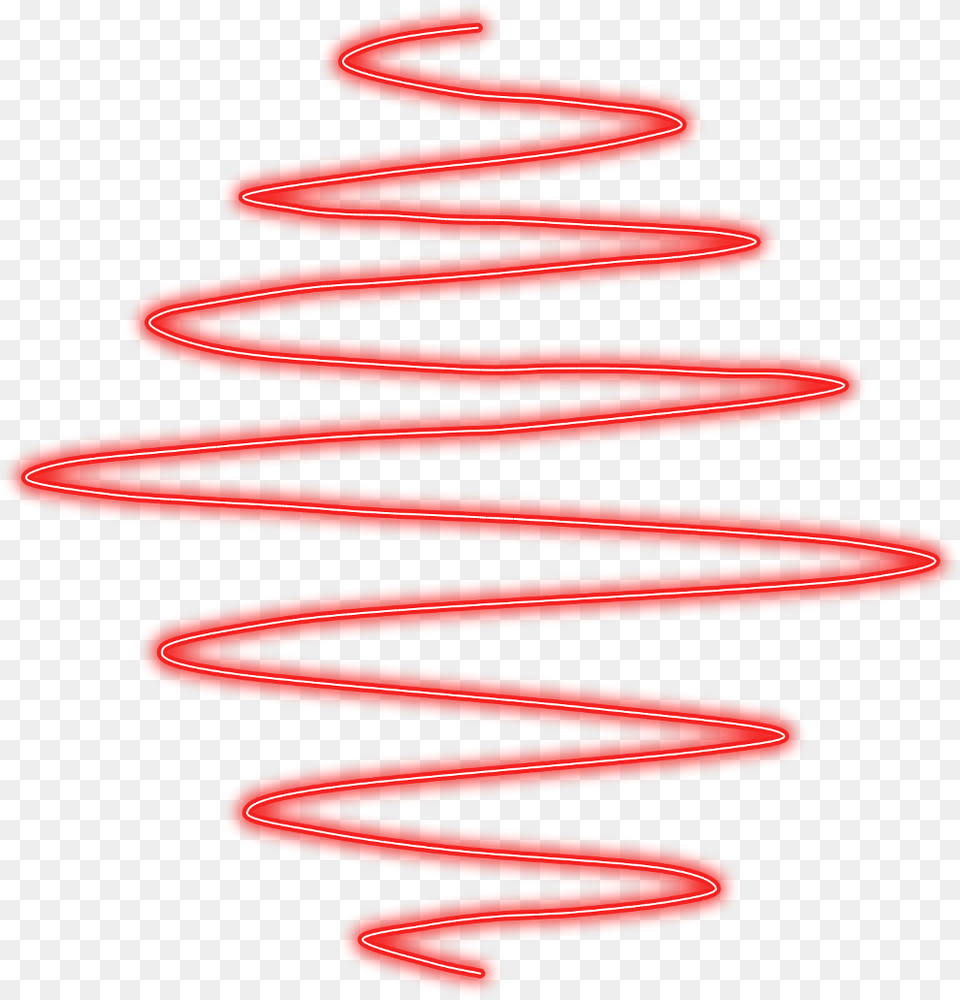 Neon Line Spiral Lines Spirals Red Freetoedit Red Neon Spiral, Coil, Light Free Transparent Png