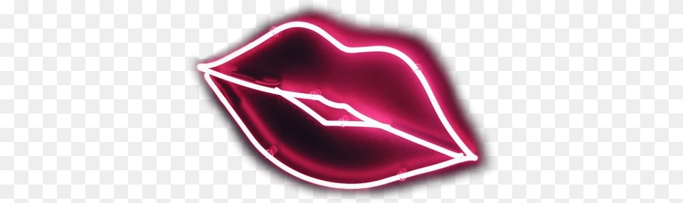 Neon Lips Xoxo Kisses Flower Aesthetic Kawaii Love Neon Lips Logo, Light, Disk Free Transparent Png